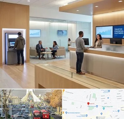 بانک در خیابان آزادی 