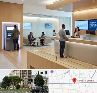 بانک در میدان فردوسی تهران