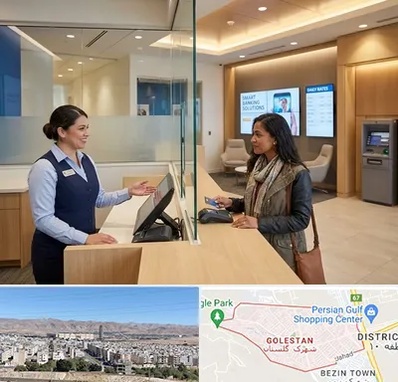 بانک ملت در شهرک گلستان شیراز 