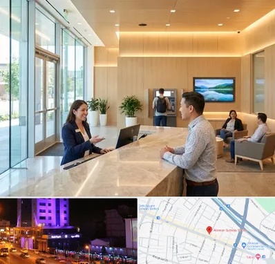 بانک تجارت در آبرسان تبریز 