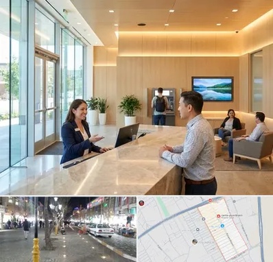 بانک تجارت در باغ فیض اسلامشهر 