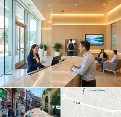 بانک تجارت در خیابان قزوین