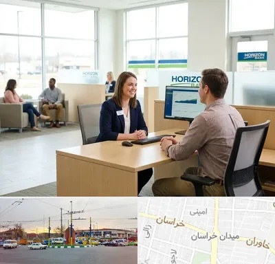 بانک رفاه کارگران در میدان خراسان
