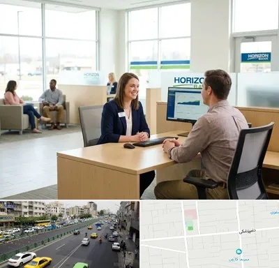 بانک رفاه کارگران در خیابان دامپزشکی