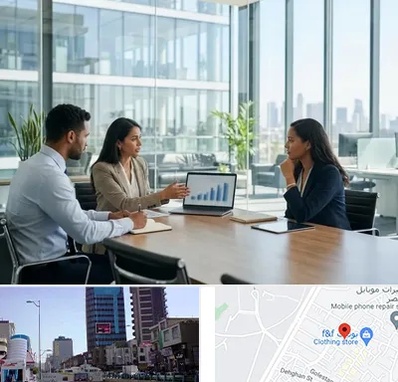 بانک صنعت و معدن در چهارراه طالقانی کرج 