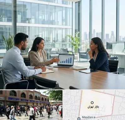 بانک صنعت و معدن در بازار تهران