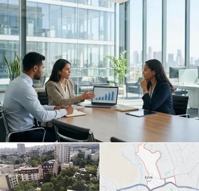 بانک صنعت و معدن در اوین 