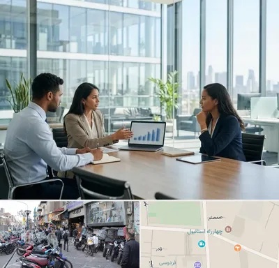 بانک صنعت و معدن در چهارراه استانبول