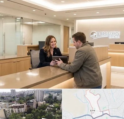 بانک ایران زمین در اوین 