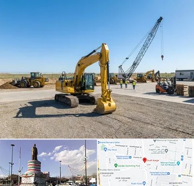 اجاره ماشین سنگین در کارگر جنوبی 