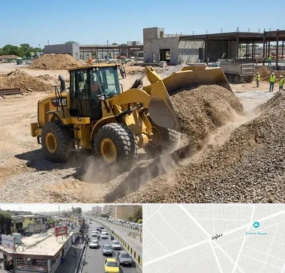 اجاره لودر در خیابان دماوند