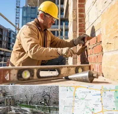 بنایی در باغ فیض
