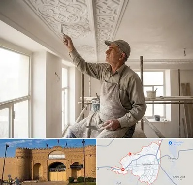 گچ کاری و گچبری در ایرانشهر