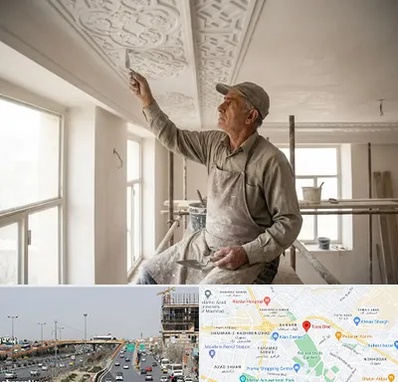 گچ کاری و گچبری در بلوار توس مشهد 