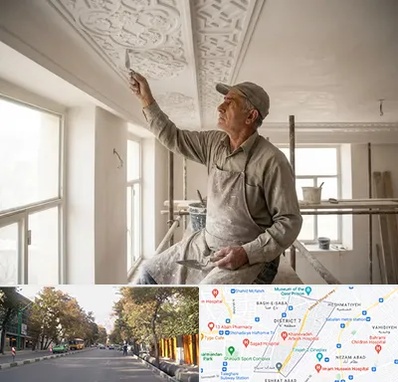 گچ کاری و گچبری در شریعتی 