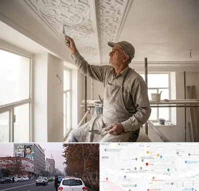گچ کاری و گچبری در کارگر شمالی