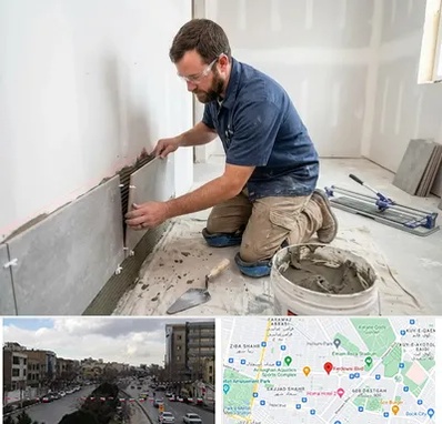 نصب کاشی و سرامیک در بلوار فردوسی مشهد 