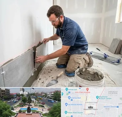 نصب کاشی و سرامیک در بهارستان 