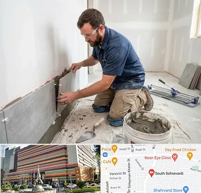 نصب کاشی و سرامیک در سهروردی 