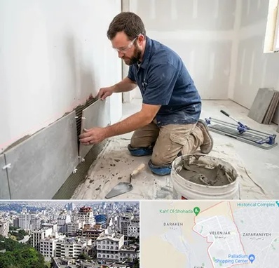 نصب کاشی و سرامیک در ولنجک 