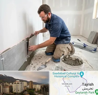 نصب کاشی و سرامیک در زعفرانیه 