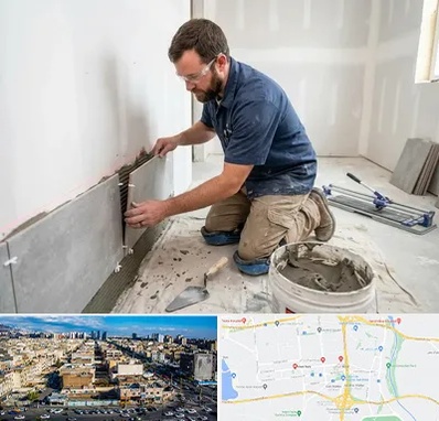نصب کاشی و سرامیک در شهرک راه آهن