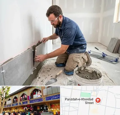 نصب کاشی و سرامیک در 15 خرداد 