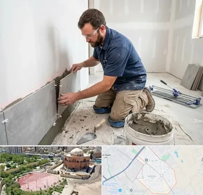 نصب کاشی و سرامیک در گلستان اسلامشهر 