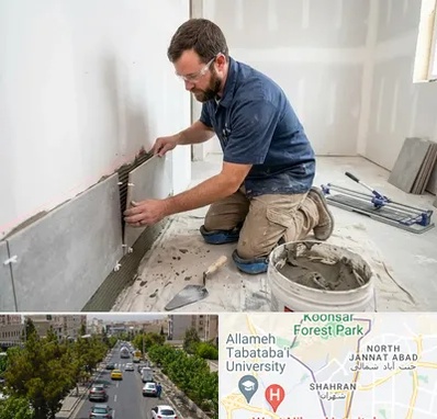 نصب کاشی و سرامیک در شهران