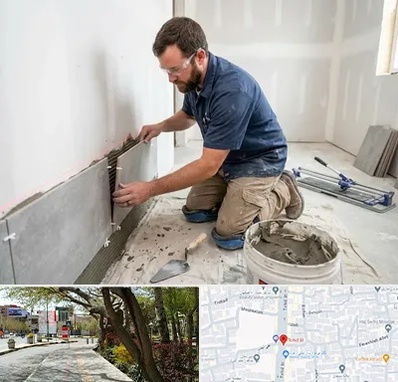 نصب کاشی و سرامیک در خیابان توحید اصفهان 