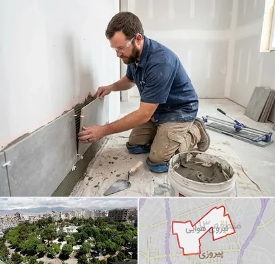 نصب کاشی و سرامیک در نیروی هوایی