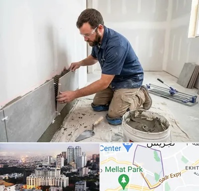 نصب کاشی و سرامیک در الهیه