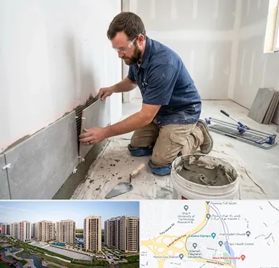 نصب کاشی و سرامیک در المپیک 