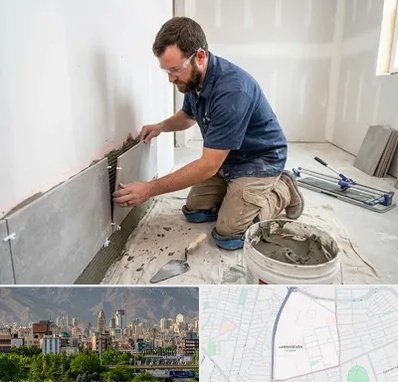 نصب کاشی و سرامیک در جمشیدیه 
