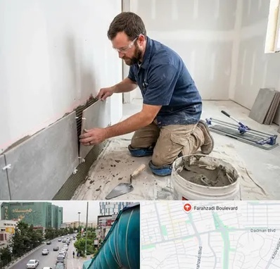 نصب کاشی و سرامیک در بلوار فرحزادی 