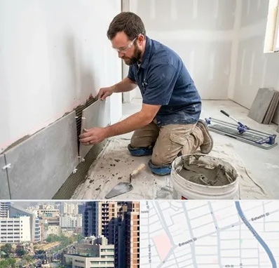 نصب کاشی و سرامیک در خیابان بهشتی