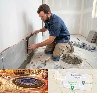 نصب کاشی و سرامیک در بهارستان