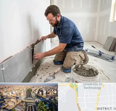 نصب کاشی و سرامیک در استاد معین 