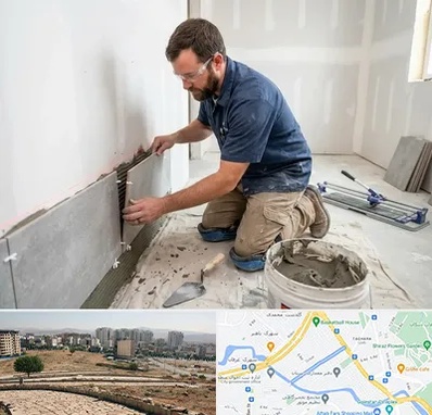 نصب کاشی و سرامیک در کوی وحدت شیراز
