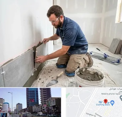 نصب کاشی و سرامیک در چهارراه طالقانی کرج 