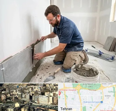 نصب کاشی و سرامیک در مرزداران