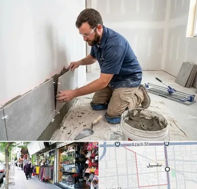 نصب کاشی و سرامیک در سلسبیل