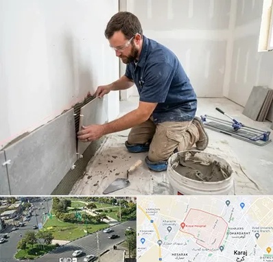 نصب کاشی و سرامیک در شاهین ویلا کرج