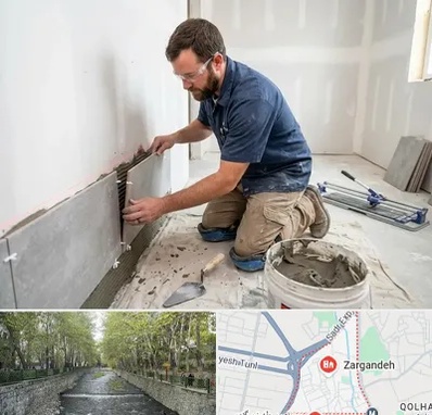 نصب کاشی و سرامیک در زرگنده