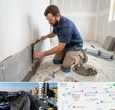 نصب کاشی و سرامیک در پیروزی