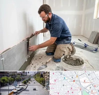 نصب کاشی و سرامیک در خیابان زند شیراز
