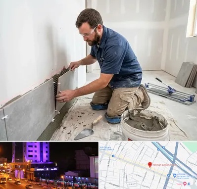 نصب کاشی و سرامیک در آبرسان تبریز 