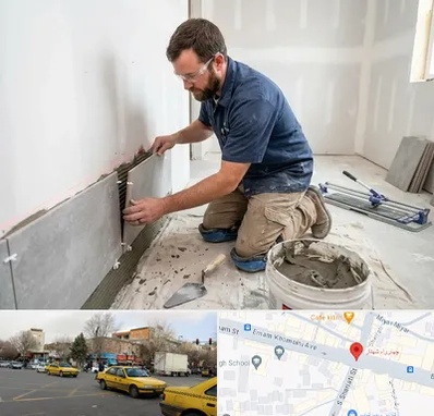 نصب کاشی و سرامیک در شهناز تبریز 
