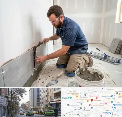 نصب کاشی و سرامیک در فاطمی