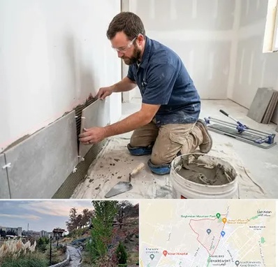 نصب کاشی و سرامیک در باغستان کرج